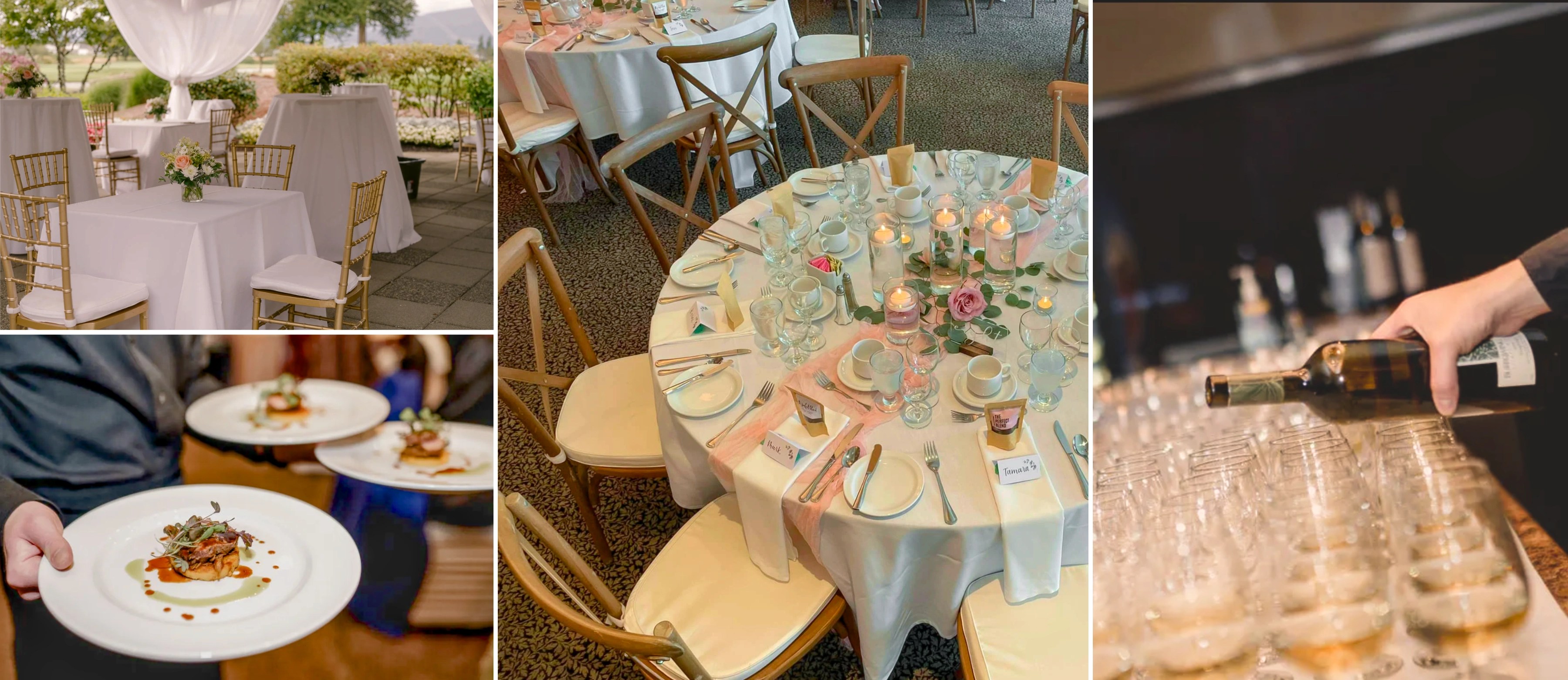 Weddings, Private Events and Banquets at Meadow Gardens Golf Club in the heart of Pitt Meadows and Maple Ridge, British Columbia. Our promise to make your dream come true.